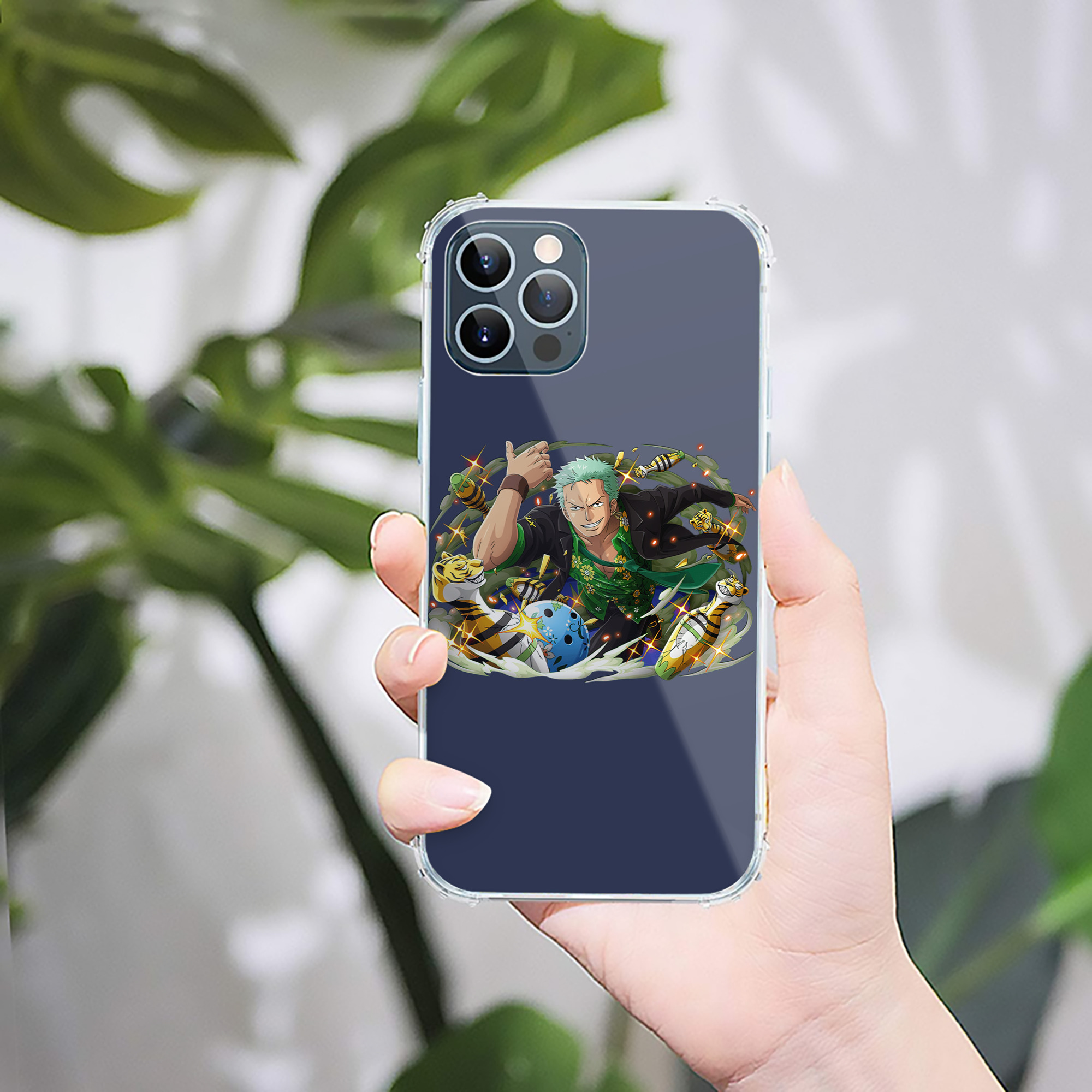 （画像用） ワンピース ロロノア・ゾロ ONE PIECE Roronoa Zoro 【iPhone 12シリーズ対応】透明スマホケース（クリアソフトケース）